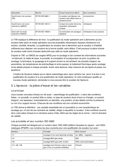 Une autre page du livret